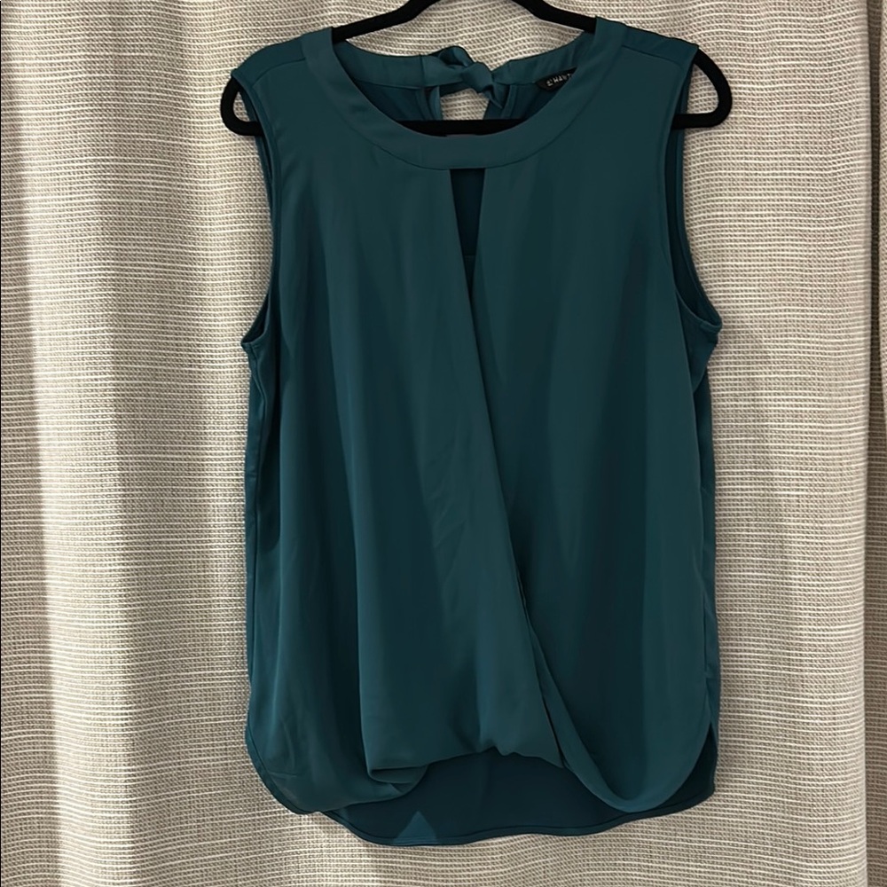 41 Hawthorn Teal Sleeveless Blouse